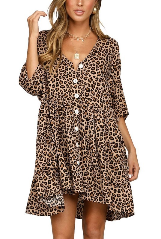 Dámské leopardí šaty FEDERICA