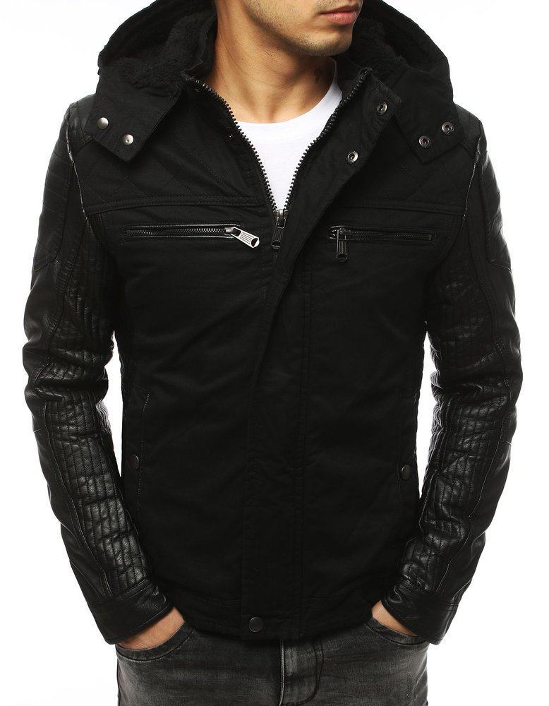 Trendy černá pánská zimní bunda tx3105