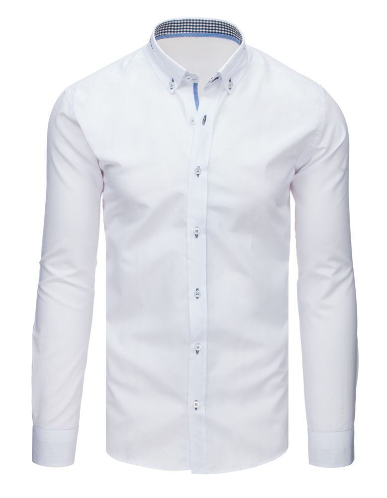 Elegantní bílá pánská košile dx1641